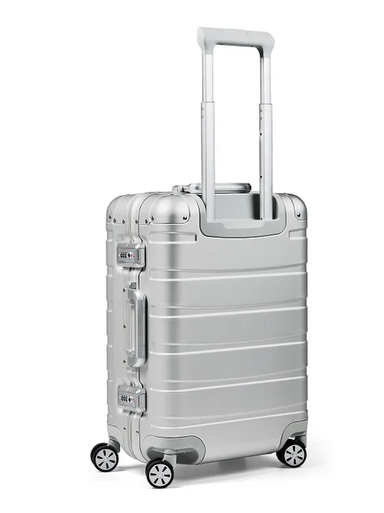 Redolz Pro Aluminium 4-hjulig kabinväska S Aluminium 55 cm