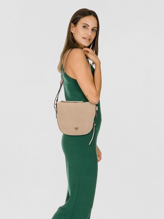 PINKO Zip Around Skuldertaske Læder 28 cm