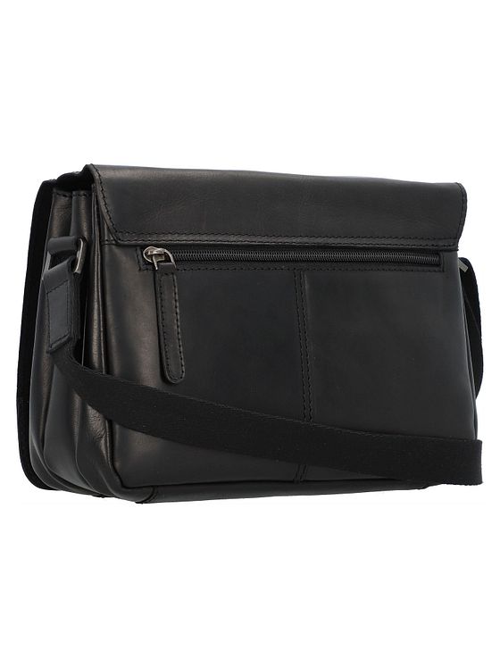 Greenburry Pure Black Skuldertaske Læder 25 cm Greenburry Pure Black Skuldertaske Læder 25 cm