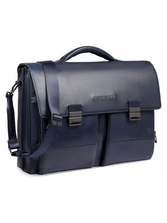 Piquadro Philip Dokumenttaske Messenger Læder 42 cm Laptoprum