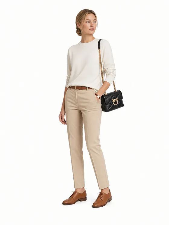 PINKO Love Classic Bolsa de hombro Piel natural 27 cm PINKO Love Classic Bolsa de hombro Piel natural 27 cm
