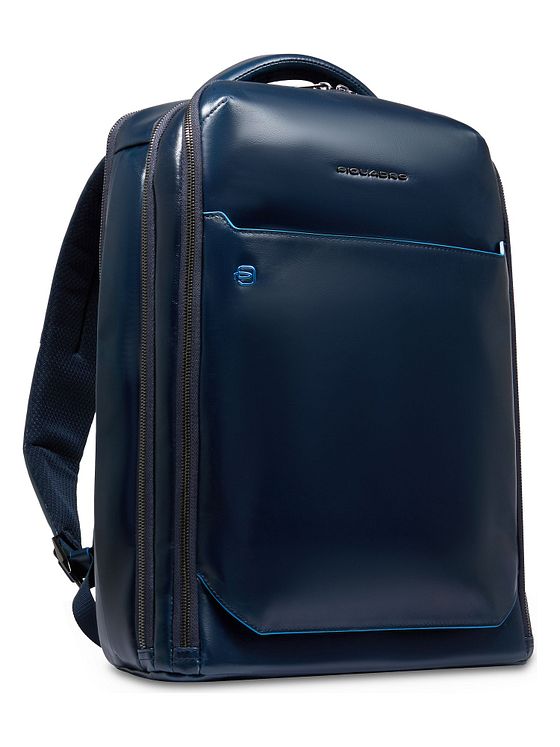 Piquadro Blue Square Batoh Kůže 42 cm Kapsa na notebook