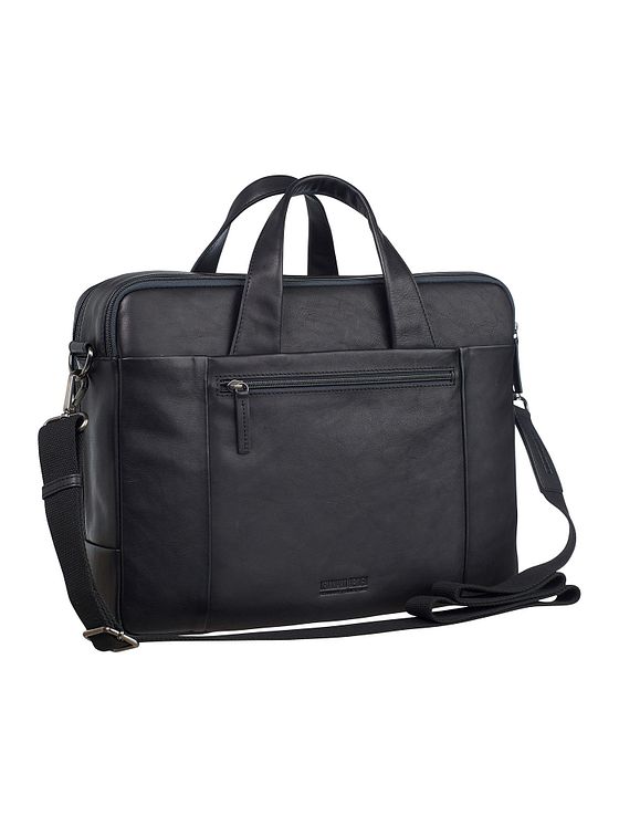 Leonhard Heyden Hamburg dokumentmappe læder 40 cm rum til bærbar computer