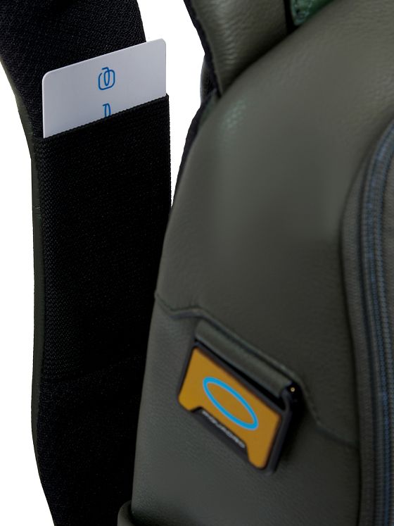 Piquadro Ael Batoh Kůže 37 cm Kapsa na notebook