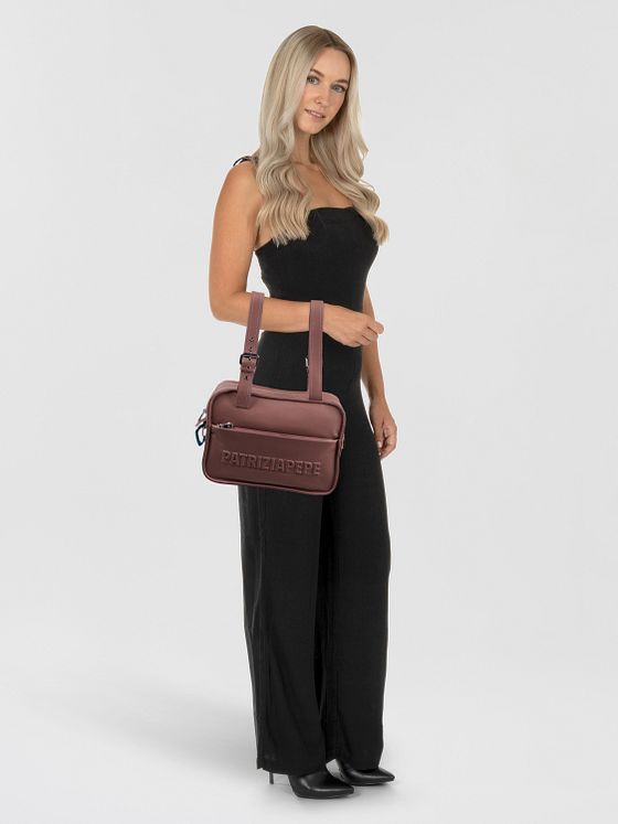 Patrizia Pepe Skuldertaske Læder 34 cm