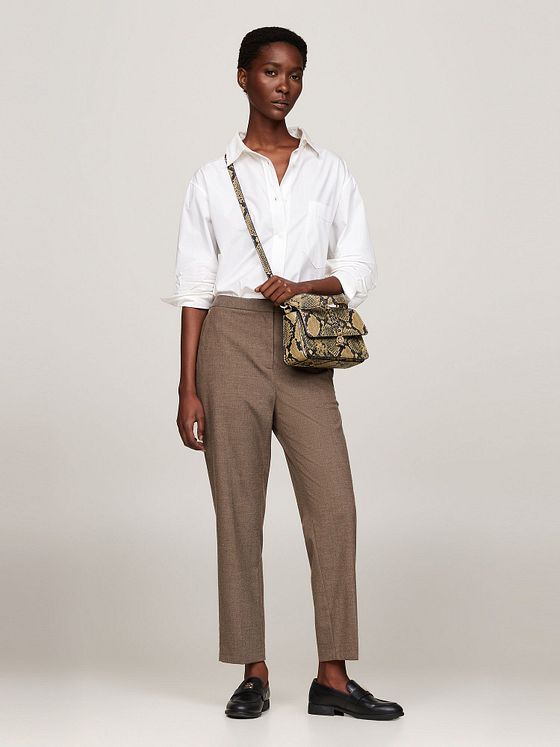 Tommy Hilfiger Luxe Leather Skuldertaske Læder 23 cm