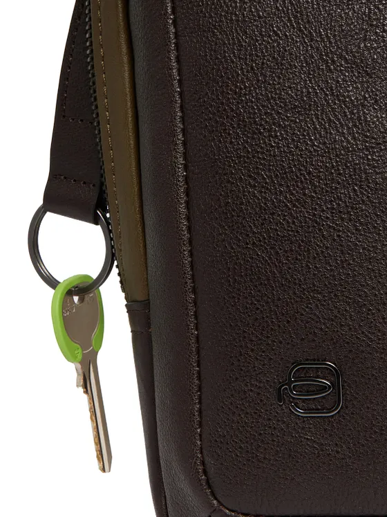 Piquadro Black Square Bolsa de hombro Piel natural 17 cm Piquadro Black Square Bolsa de hombro Piel natural 17 cm