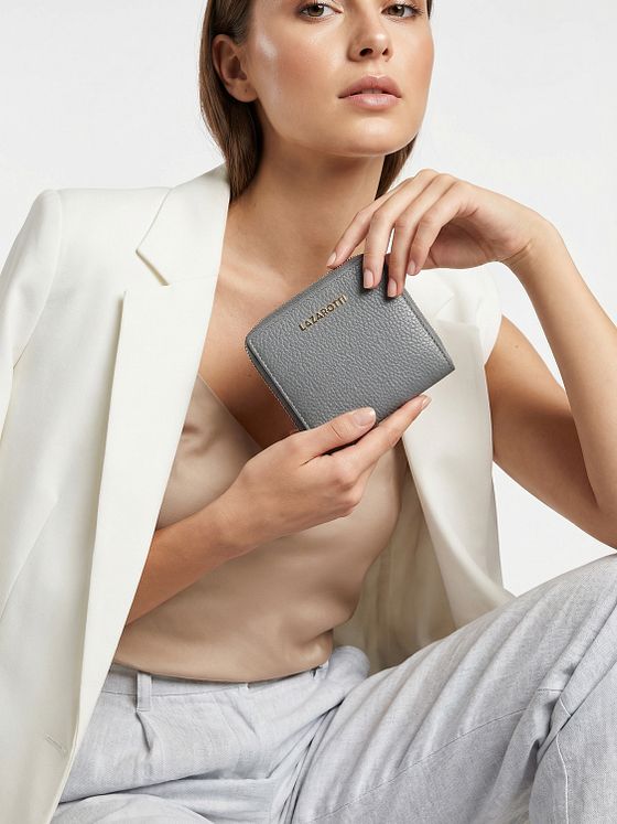 Lazarotti Bologna Leather Medium Zip-Around Pung Læder 10 cm