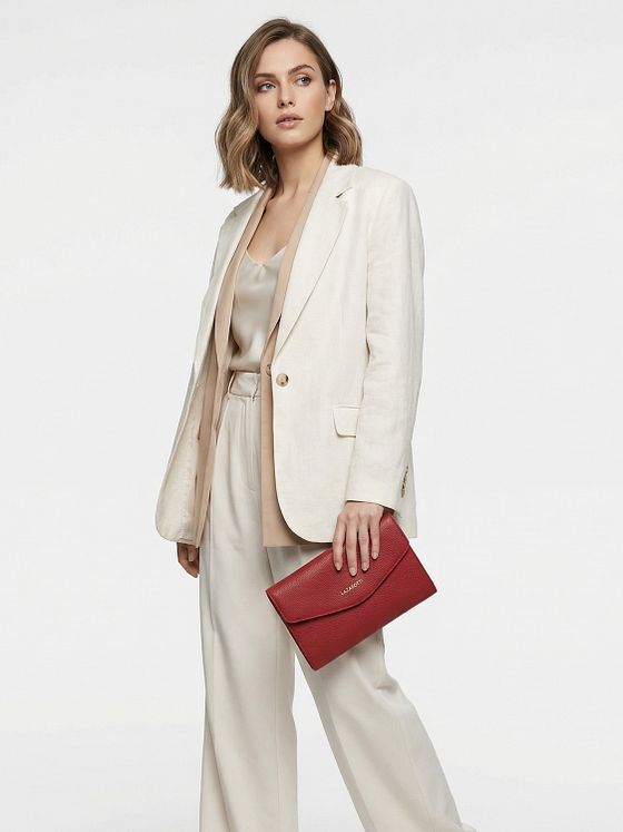 Lazarotti Bologna Leather Clutch skuldertaske i læder 23 cm