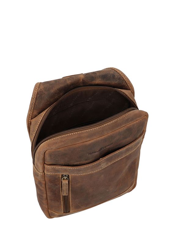 Greenburry Vintage skuldertaske i læder 41 cm