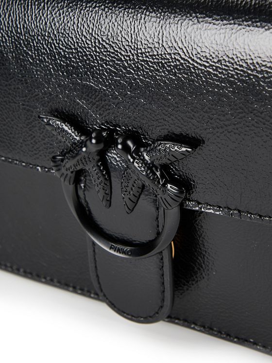 PINKO Love One Top Mini Håndtaske Læder 20 cm