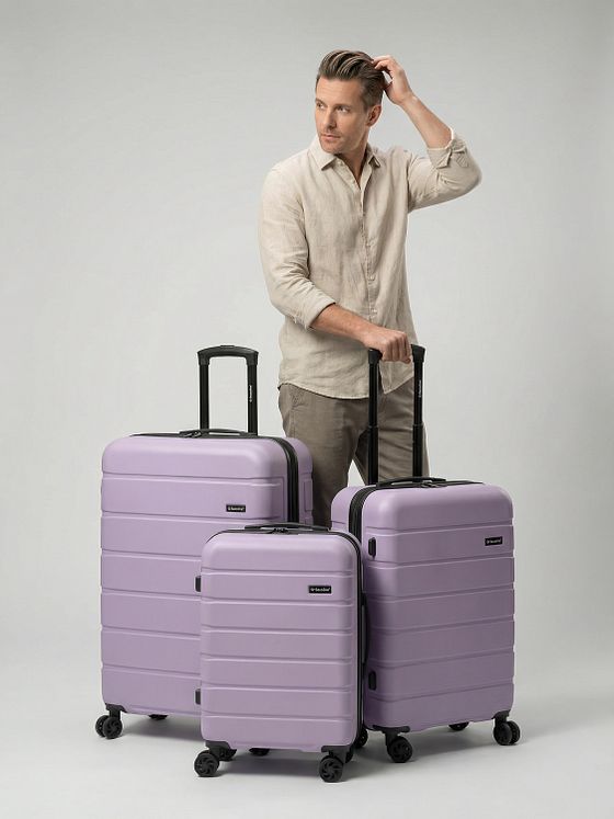 Saxoline Miami 4 kolečka Sada kufrů 3-dílný s roztažitelným záhybem