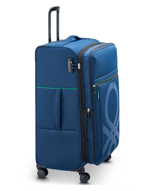 Delsey Paris x United Colors of Benetton Colour Block 4-hjuls trolley 77 cm med ekspansionsfold