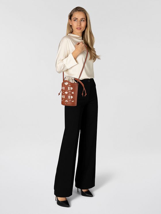 AIGNER Azzura Mini Bag skuldertaske Læder 12 cm AIGNER Azzura Mini Bag skuldertaske Læder 12 cm