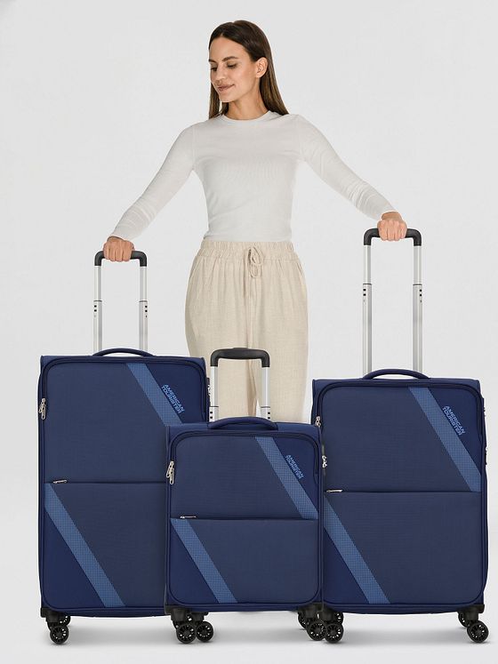 American Tourister Star Max 4 kolečka Sada kufrů 3-dílný s roztažitelným záhybem