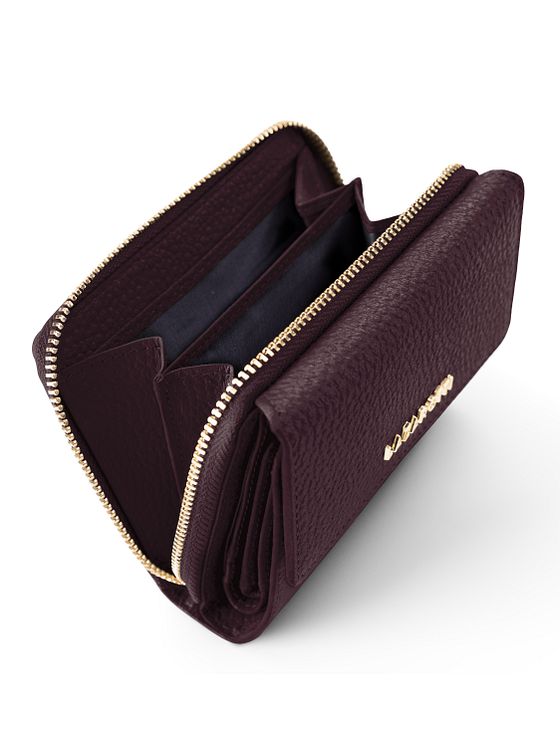 Lazarotti Bologna læderpung med lynlås læder 12 cm