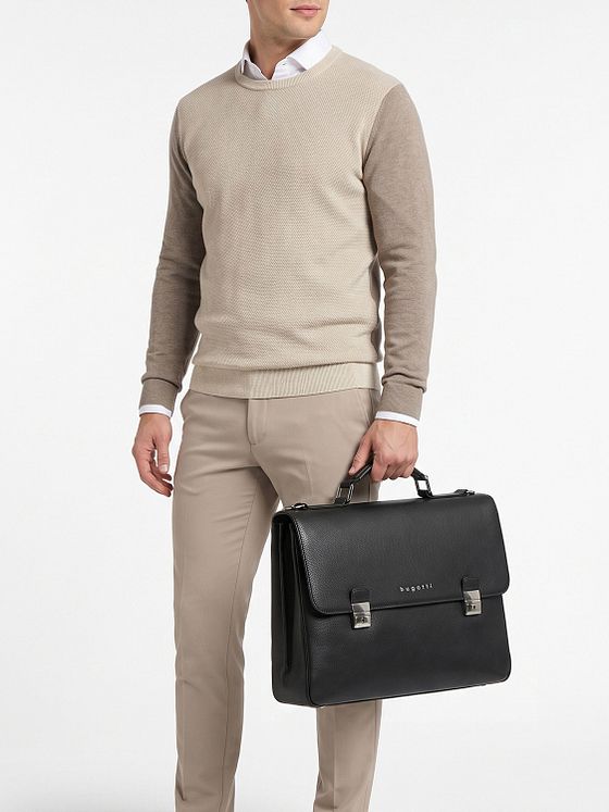 bugatti Valencia Asiakirjasalkku Nahka 37 cm Kannettavan tietokoneen taskun syvyys bugatti Valencia Asiakirjasalkku Nahka 37 cm Kannettavan tietokoneen taskun syvyys