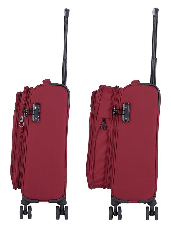 d & n Travel Line 9704 4 hjul Kabinetrolley S 55 cm med strækfold