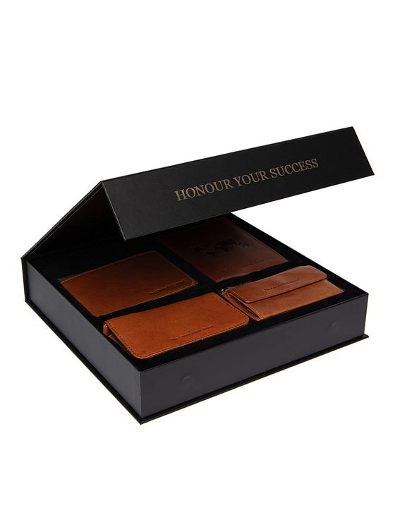 The Chesterfield Brand Pung gavesæt 4-delt læder 12 cm