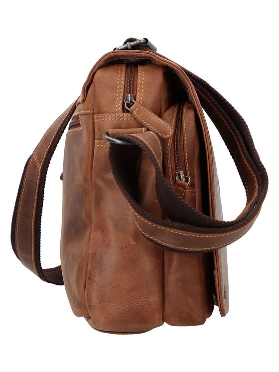 Greenburry Racing Collection Atlanta Dokumenttaske Messenger Læder 36 cm