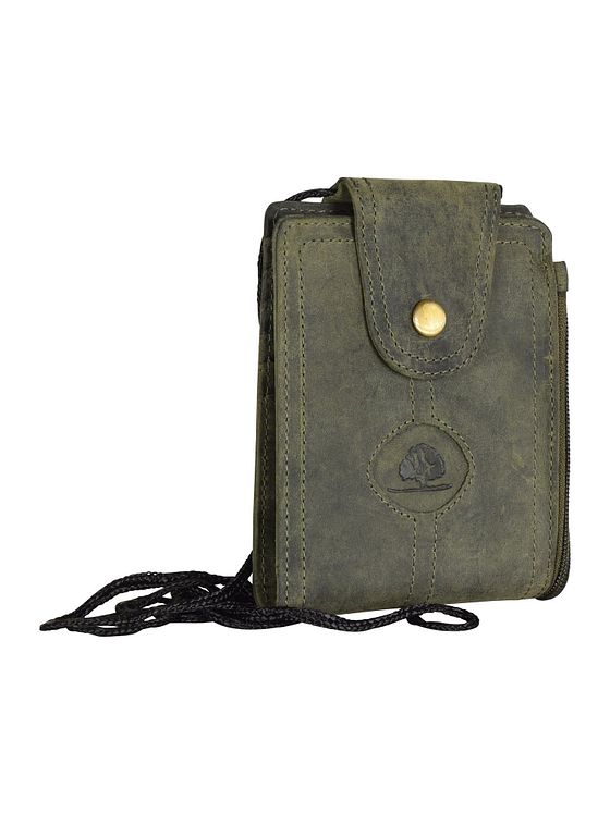 Greenburry Vintage brysttaske i læder 11 cm