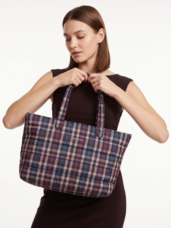 Mandarina Duck Tartan Shopper taske 42 cm Mandarina Duck Tartan Shopper taske 42 cm
