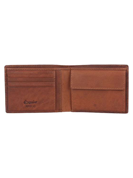 Esquire Croco Pung RFID-beskyttelse Læder 12 cm