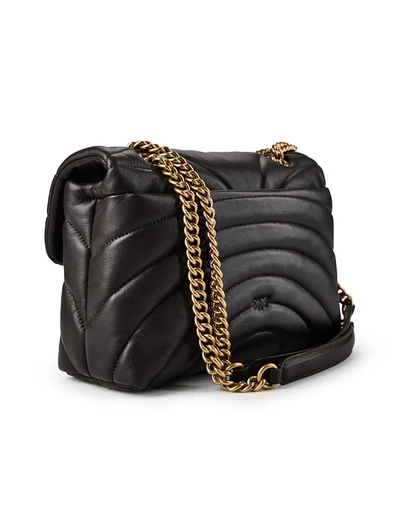 PINKO Love Puff Bolsa de hombro Piel natural 30 cm PINKO Love Puff Bolsa de hombro Piel natural 30 cm