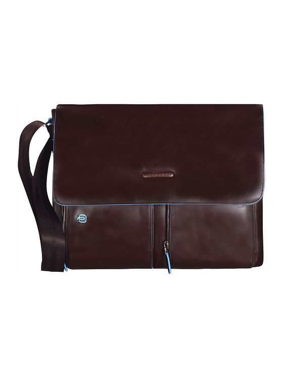 Piquadro Blue Square Messenger Læder 37 cm rum til bærbar computer