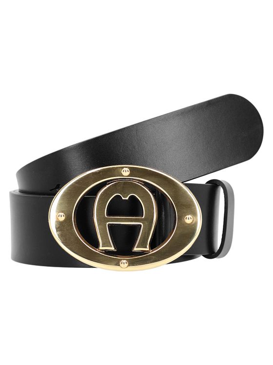 AIGNER Kožený opasek s logem