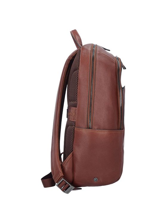 Piquadro Sort firkantet business-rygsæk læder 39 cm rum til bærbar computer Piquadro Sort firkantet business-rygsæk læder 39 cm rum til bærbar computer