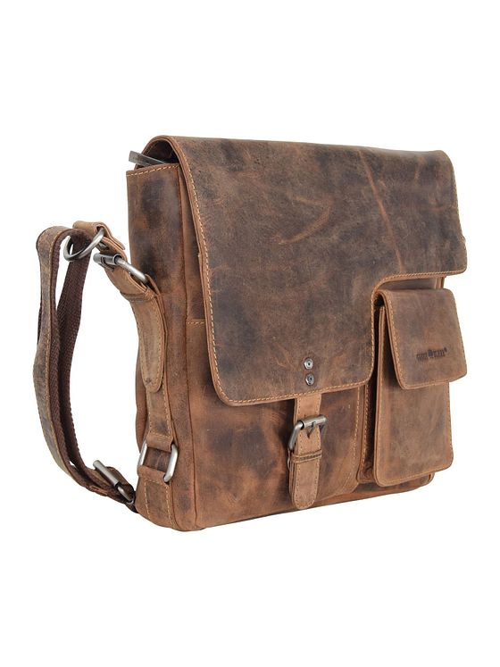 Greenburry Vintage Revival Vol. 1 skuldertaske i læder 32 cm