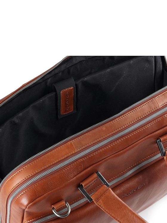 Plevier Vintage Larry Dokumenttaske Læder 40 cm Laptoprum