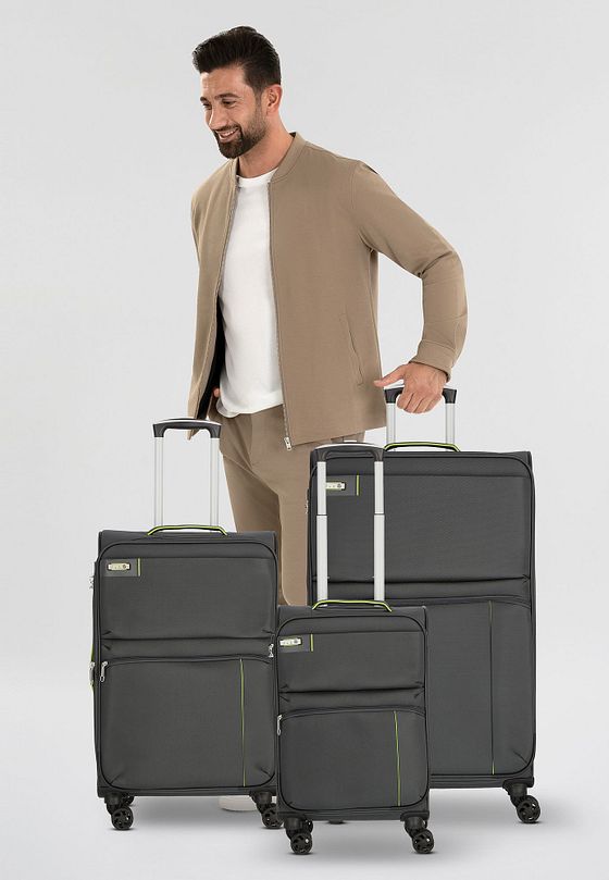 d & n Travel Line 6704 4-hjulet kuffertsæt 3 stk.