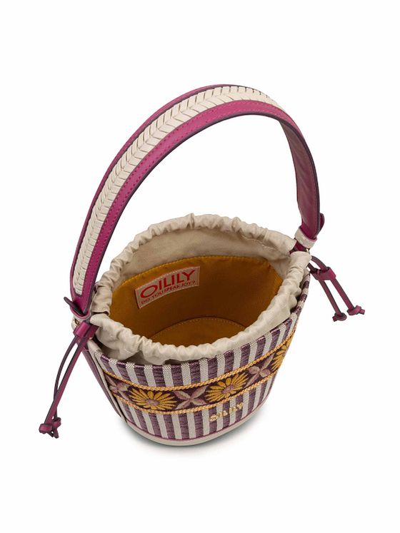 Oilily Metallic Stripe Taška na šňůrku 19 cm