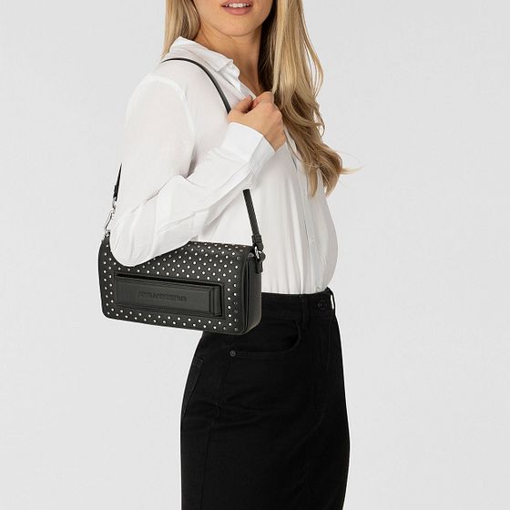 Karl Lagerfeld Ikon Skuldertaske Læder 26.5 cm Karl Lagerfeld Ikon Skuldertaske Læder 26.5 cm