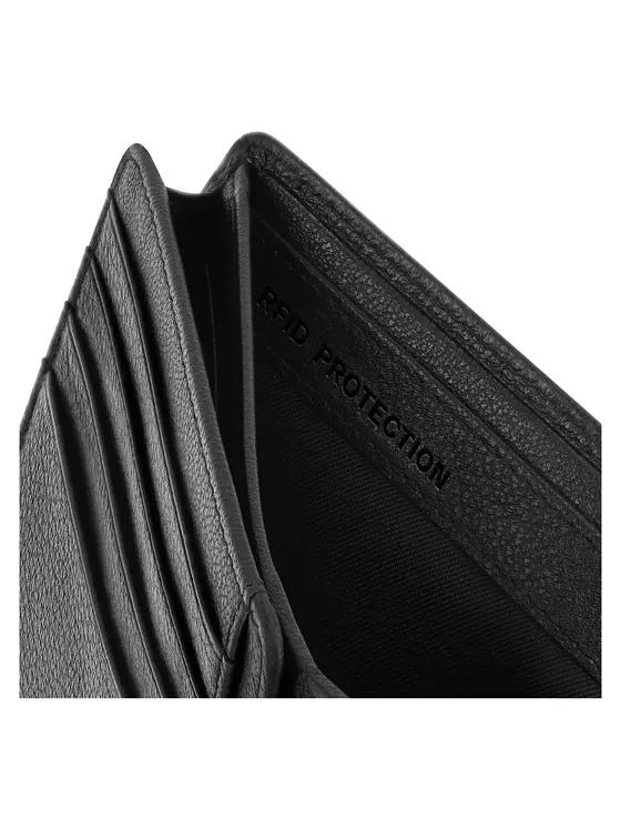 Redolz Leather Essentials QF RFID-læderpung, 12 cm, udfoldelig, med lynlåslomme Redolz Leather Essentials QF RFID-læderpung, 12 cm, udfoldelig, med lynlåslomme