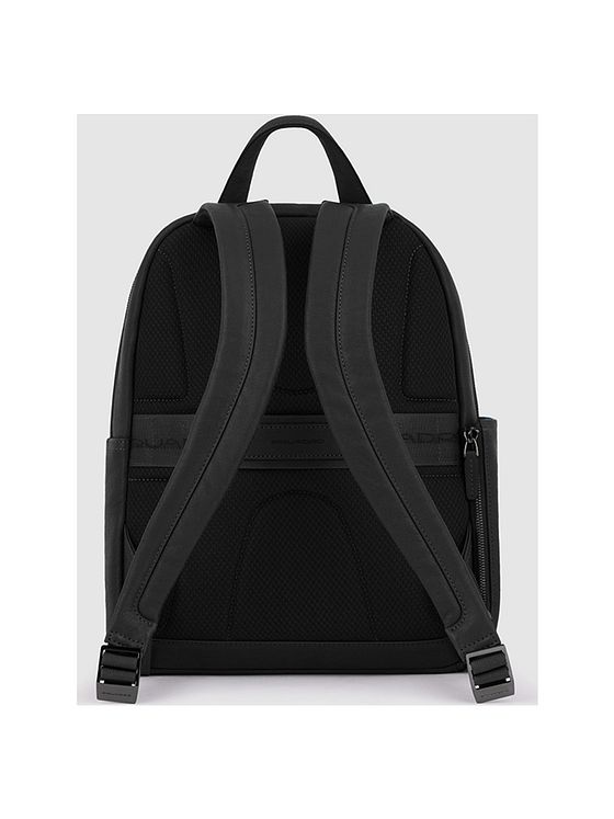 Piquadro Black Square Daypack Læder 36 cm Laptoprum