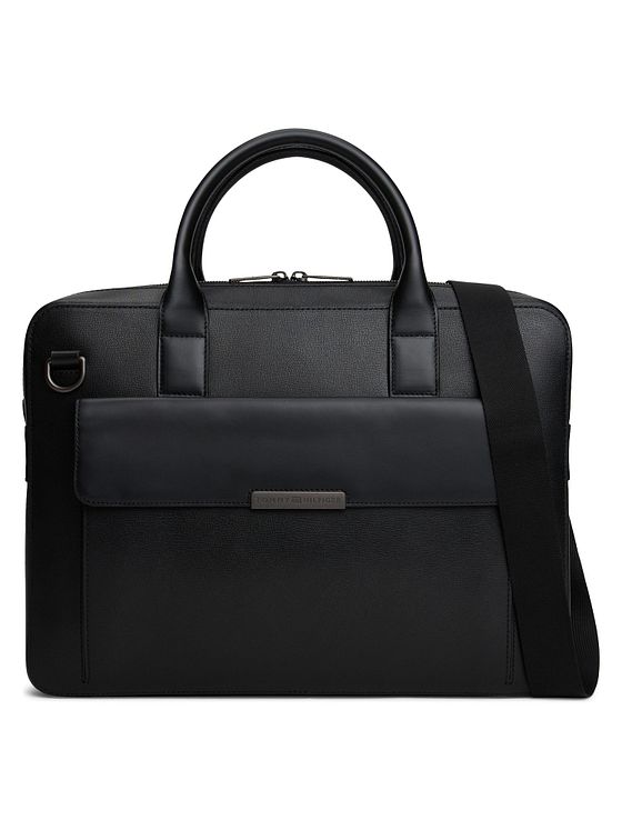 Tommy Hilfiger TH Business Leather Laptoptaske Læder 39.5 cm Tommy Hilfiger TH Business Leather Laptoptaske Læder 39.5 cm