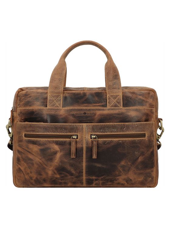 Greenburry Vintage Dokumenttaske Læder 38 cm Laptoprum