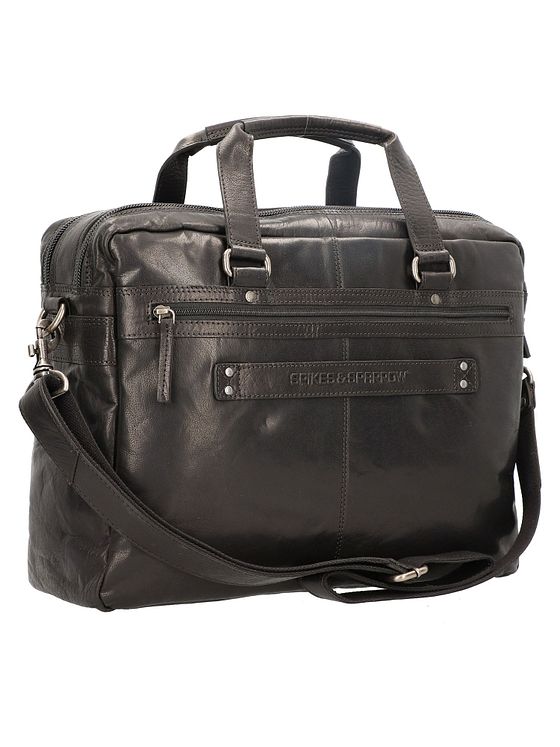 Spikes & Sparrow Dokumentmappe i læder med 41 cm rum til bærbar computer