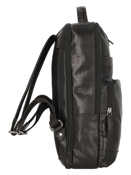 Spikes & Sparrow Bronco-rygsæk i læder med 40 cm rum til bærbar computer Spikes & Sparrow Bronco-rygsæk i læder med 40 cm rum til bærbar computer