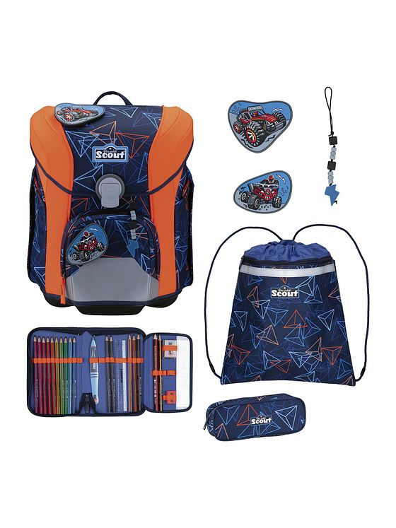 Scout Micro Skoleransel-sæt 5-delt