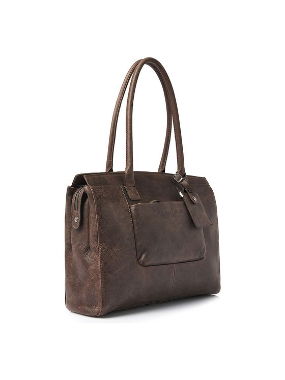 Castelijn & Beerens Carisma skuldertaske RFID-læder 38 cm rum til bærbar computer