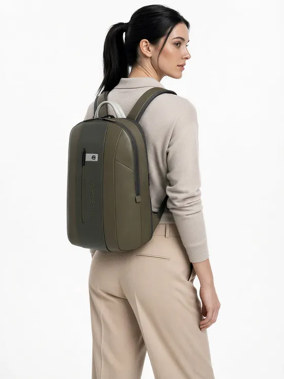 Piquadro Zaino Daypack Læder 42 cm Laptoprum