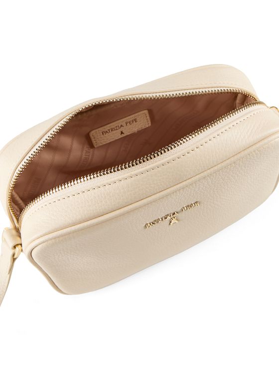 Patrizia Pepe Fly skuldertaske i læder 24 cm