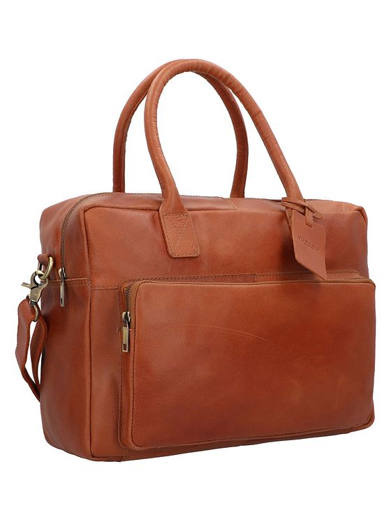Burkely Vintage kožená aktovka Mitch 39 cm s přihrádkou na notebook
