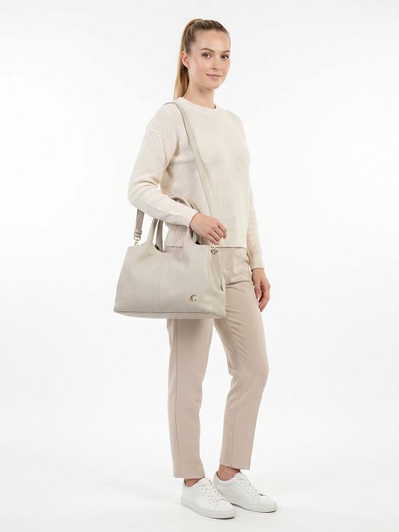 Coccinelle Nell Bolsa de hombro Piel natural 32 cm