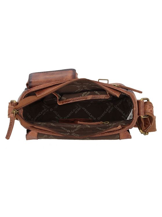 Greenland Nature Mascu & Line skuldertaske i læder 23 cm Greenland Nature Mascu & Line skuldertaske i læder 23 cm