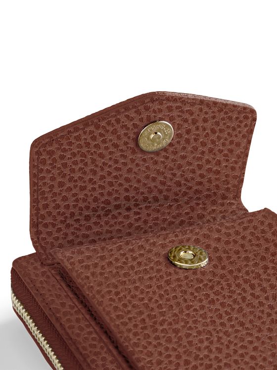 Lazarotti Bologna Leather Zip-Around Peněženka Pouzdro na mobilní telefon kožené 19 cm